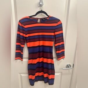 Bold Striped Bodycon Dress